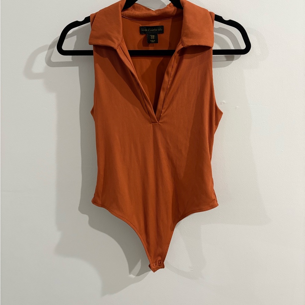 House of Harlow 1960 Terracotta Bodysuit